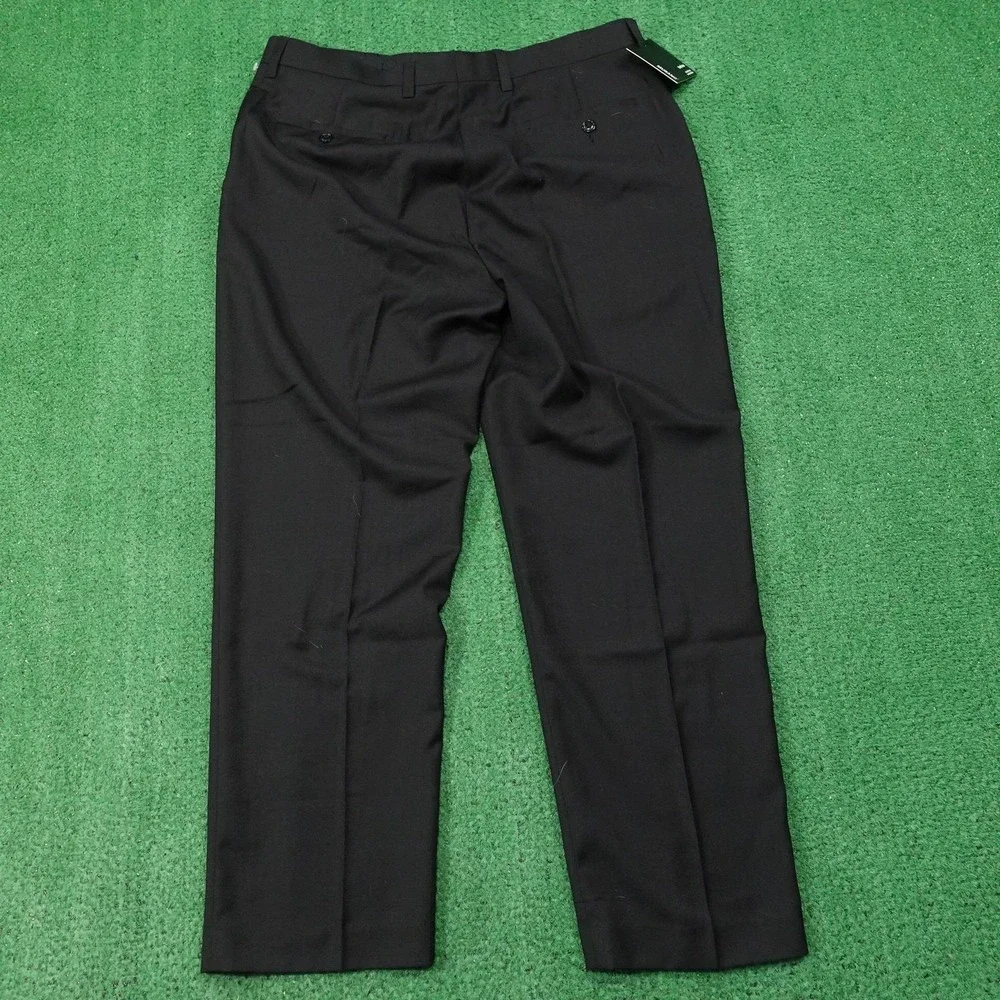 New! Murano Pants Mens 36x29‎ Black Torino Dress Pants Flat Front